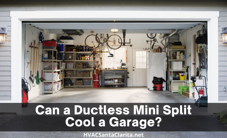 Ductless mini store split for garage