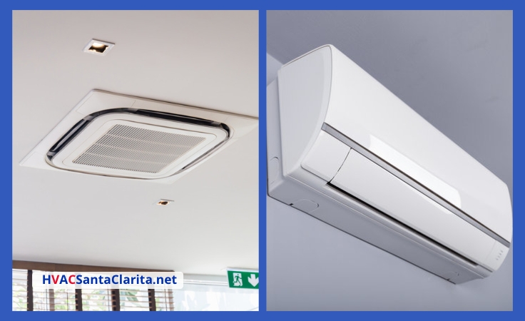 Mini split ceiling cassette vs wall mount