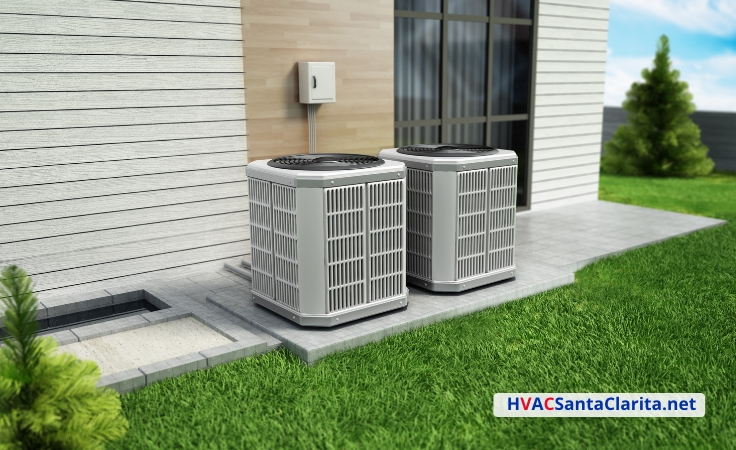 Day and Night Heat pump condenser 