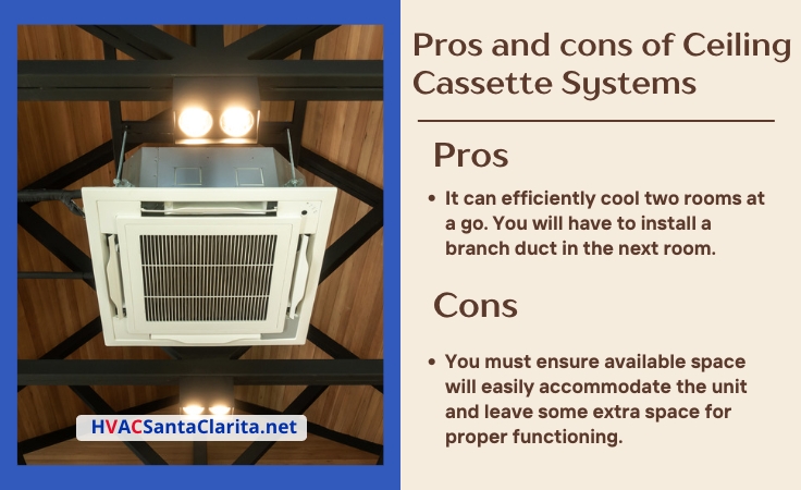 Ceiling cassette HVAC system advantages and disadvantages