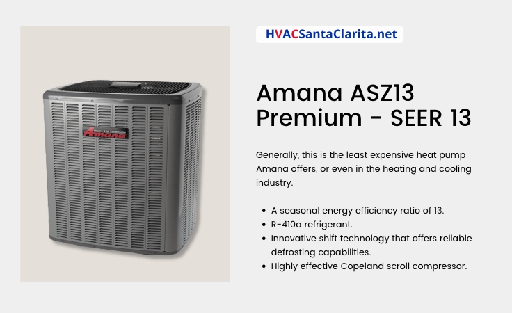 Amana ASZ13 Premium SEER 13 heat pump reviews