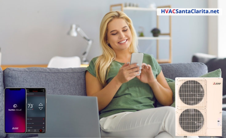 Mitsubishi ducted heat pump Kumo Cloud App