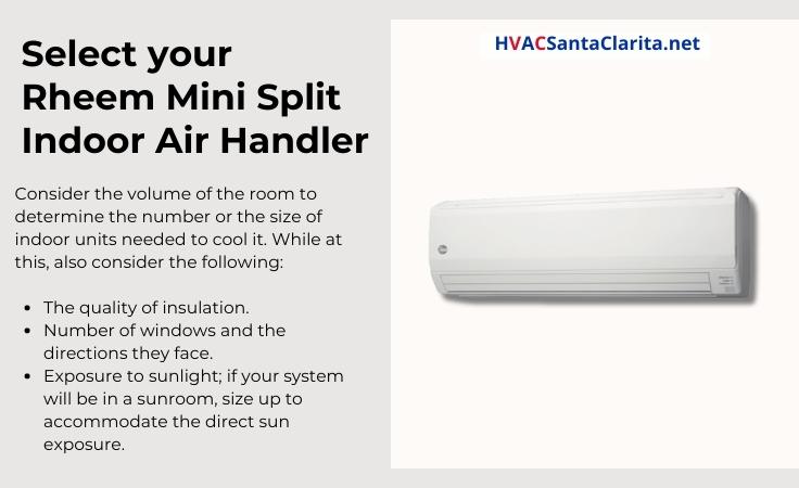 Indoor mini split air handler