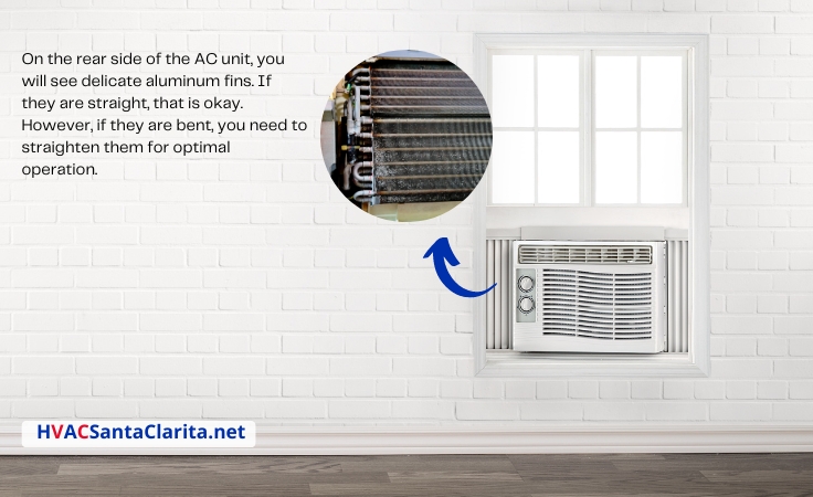 Window AC repair: bent fins