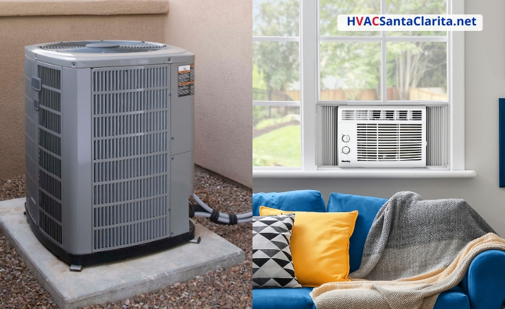 window AC vs central air conditioner aesthetics