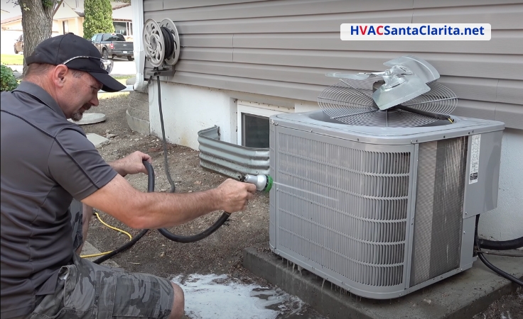 How to wash the outside air conditioner unit