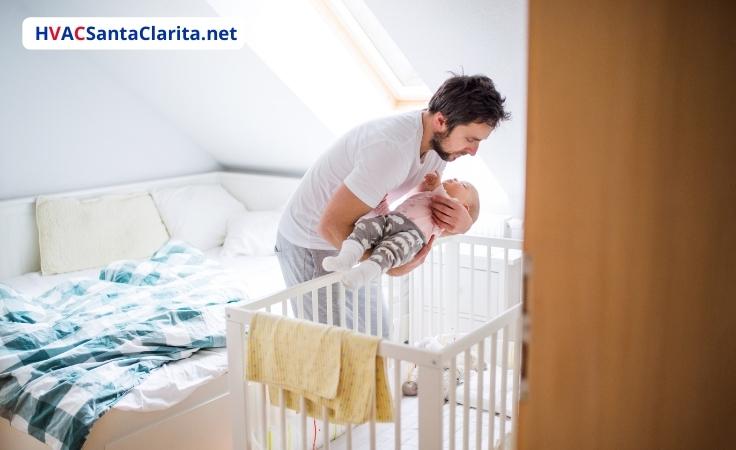 Baby's room temperature in summer