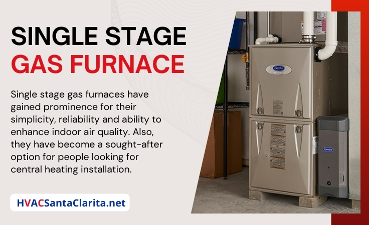 One-stage gas furnace