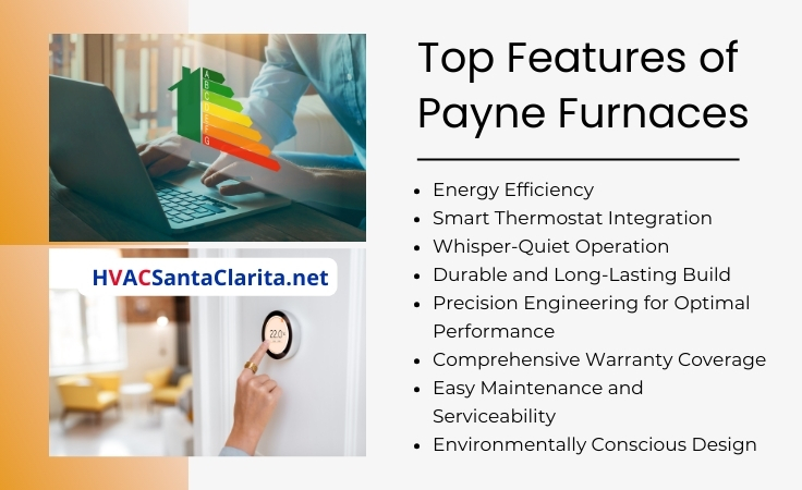 Payne gas furnace features 