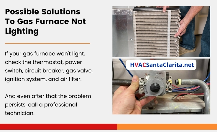 How to solve a gas furnace not lighting