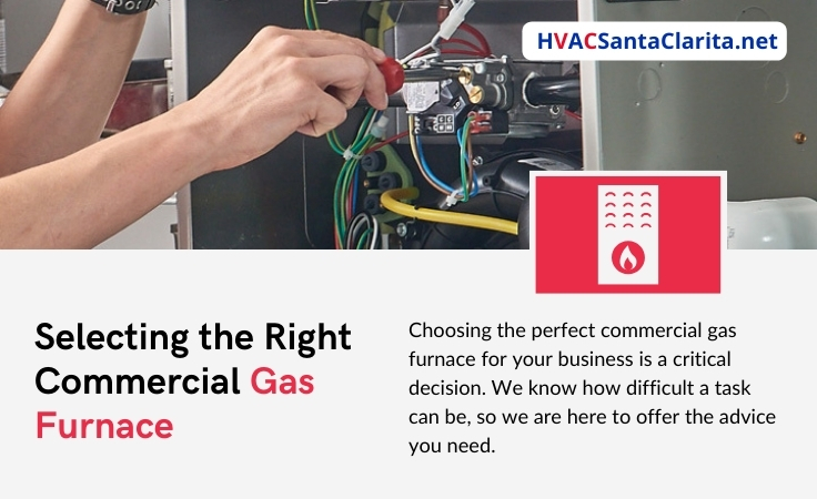Commercial gas furnace installation
